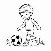 förhandsvisning - Fotboll Målarbok (49 Målarbilder) - sida 3