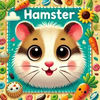 förhandsvisning - Hamster Målarbok (50 Målarbilder) - försättsblad