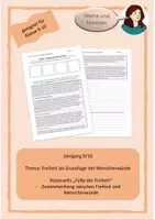 Vorschau - Arbeitsblätter - Roosevelt - Freiheit als Grundlage der Menschenwürde - Deckblatt