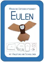 Vorschau - Mal- und Bastelvorlagen - Magische Unterrichtseinheit - Eulen basteln - Deckblatt