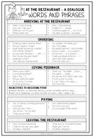 Vorschau - Arbeitsblätter - At the Restaurant – Redemittel und Speaking Englisch | Useful Phrases für Restaurantdialoge 5.–6. Klasse - Seite 2