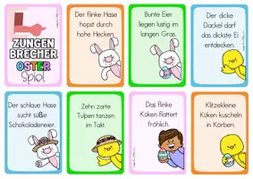 Vorschau - Spiele - Zungenbrecher | Ostern | Deutsch - Seite 1