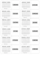 Vorschau - Aufgabenkarten - Schriftliche Multiplikation mit dreistelligen Multiplikatoren (Legespiel mit Selbstkontrolle) - Seite 1
