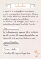Vorschau - Stundenentwürfe - Moderationskarten Unterrichtsbesuch "Heute bin ich" - Seite 1