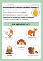 Vorschau - Arbeitsblätter - Detektivrätsel zu Ostern - Logical "Das Ostergeheimnis des verschwundenen goldenen Eis" - Seite 1