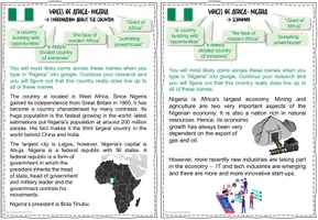 Vorschau - Arbeitsblätter - Fact Files: Nigeria - Seite 1