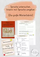 Vorschau - Stundenentwürfe - Unterrichtseinheit Bilderbucharbeit (Die große Wörterfabrik) - Deckblatt