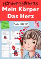 Vorschau - Unterrichtsreihen - Hörverstehen - Das Herz (Reihe Der Körper, sofort einsatzbereit) - Deckblatt