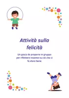 anteprima - Clipart / Immagini originali - Attività gruppale sulla felicità - Giornata della Felicità - Pagina di copertina