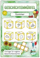 Vorschau - Spiele - 6 Geschichtenwürfel zum Thema Sommer - Deckblatt