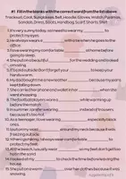 Προεπισκόπηση - Φύλλα εργασίας - Vocabulary List A1-A2 Clothes and Accessories - Σελίδα 3