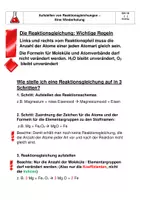 Vorschau - Arbeitsblätter - Wiederholung: Aufstellen von Reaktionsgleichungen am Beispiel von Säuren. - Seite 1
