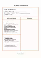 anteprima - Programmi scolastici / Materiali per docenti - Griglia di osservazione - Pagina di copertina