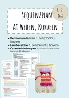Vorschau - Stundenentwürfe - sequenz Weben, Kordeln, Holzbearbeitung 2. Jgst - Deckblatt