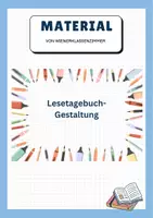 Vorschau - Arbeitsblätter - Lesetagebuch-Gestaltung - Deckblatt