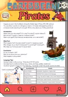 Vorschau - Arbeitsblätter - Caribbean Pirates Writing - Grade 9 - Deckblatt