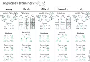 Vorschau - Arbeitsblätter - tägliches Training 2 - Wiederholung ZR 100 - Seite 3