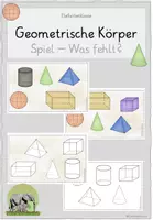 Vorschau - Spiele - Geometrische Körper - Spiel "Was fehlt?" - Deckblatt