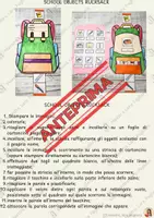 anteprima - Clipart / Immagini originali - Gli oggetti scolastici - inglese classe prima - Pagina di copertina