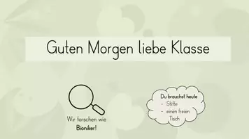 Vorschau - Präsentationen/Tafelbilder - digitales Tafelbild und Wortkarten - Tafelmaterial Unterrichtsstunde Klette - Seite 1
