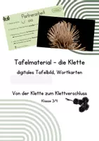 Vorschau - Präsentationen/Tafelbilder - digitales Tafelbild und Wortkarten - Tafelmaterial Unterrichtsstunde Klette - Deckblatt