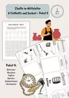 Vorschau - Arbeitsblätter - Zünfte im Mittelalter - 6 Falthefte und Suchsel - Paket 5 - Deckblatt
