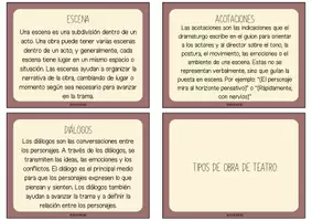 Vista previa - Tarjetas / Manipulativos - LLAVERO DIDÁCTICO SOBRE TEATRO - página 2