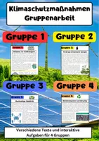 Vorschau - Arbeitsblätter - Klimaschutzmaßnahmen Materialpaket: Erneuerbare Energien, CO₂, Mobilität, Nachhaltigkeit & Klimapolitik - Seite 1
