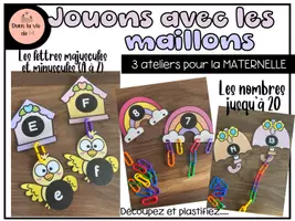 Aperçu - Jeux - Jouons avec les maillons lettres et nombres Maternelle - Page de couverture