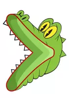 Vorschau - Präsentationen/Tafelbilder - Vergleichszeichen Krokodil (größer, kleiner, gleich) Tafelmaterial - Seite 2