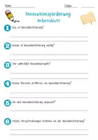 Vorschau - Arbeitsblätter - Innovationsförderung Arbeitsblatt 7. & 8. Klasse Forschungsgelder AB mit Lösungen - Seite 1
