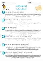 Vorschau - Arbeitsblätter - Lehrerberuf Arbeitsblatt 7. & 8. Klasse Pädagogikstudium AB mit Lösungen - Seite 2