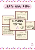 Vista previa - Tarjetas / Manipulativos - LLAVERO DIDÁCTICO SOBRE TEATRO - Portada