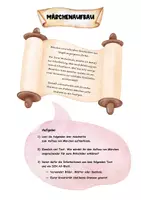 Vorschau - Arbeitsblätter - Märchenaufbau mal anders (kreativer Zugang) - Deckblatt
