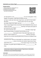 Vorschau - Arbeitsblätter - Lernposter + Arbeitsblätter zum Thema "Vögel" + Lösung & MP3 + Mindmap + Infografik - Seite 1