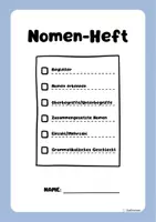 Vorschau - Arbeitsblätter - Nomen 3. Klasse - dreifach differenziert (inkl. Lösungen) - Deckblatt