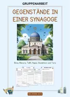 Vorschau - Arbeitsblätter - Gegenstände in einer Synagoge_differenziert - Deckblatt