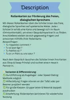 Vorschau - Aufgabenkarten - Rollenkarten - se présenter - Französisch - Seite 1