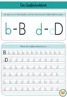Vorschau - Arbeitsblätter - Arbeitsblatt zur Unterscheidung von b und d - Seite 1