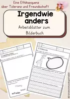 Vorschau - Arbeitsblätter - Irgendwie anders - Material zum Bilderbuch - Deckblatt