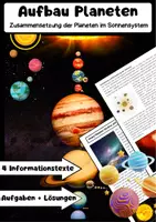 Vorschau - Arbeitsblätter - Planeten & Monde Materialpaket - Seite 1