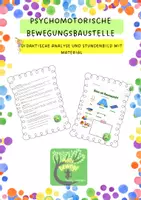 Vorschau - Stundenentwürfe - Psychomotorische Bewegungsbaustelle - Deckblatt
