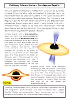 Vorschau - Arbeitsblätter - Schwarze Löcher: Entstehung, Physik, und Beobachtung - Seite 1