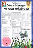 Vorschau - Arbeitsblätter - Substantivierungen - Deckblatt