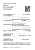 Vorschau - Arbeitsblätter - Arbeitsblätter zum Thema "Alexandria" (Lückentext, Hörverstehen) + Lösung & MP3 + Mindmap + Infografik - Deckblatt