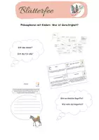 Vorschau - Stundenentwürfe - Philosophieren mit Kindern: Was ist Gerechtigkeit? - Deckblatt