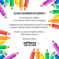 Aperçu - Apprentissages en autonomie - Lis les consignes et colorie - Page 1