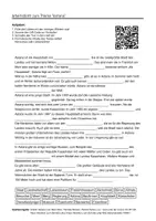 Vorschau - Arbeitsblätter - Arbeitsblätter zum Thema "Astana" (Lückentext, Hörverstehen) + Lösung & MP3 - Deckblatt