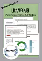 Vorschau - Stundenentwürfe - Materialgestütztes Schreiben - Lernaufgabe mit Materialien und Lösungen - Sprachvarietäten - Deckblatt