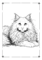 Vorschau - Mal- und Bastelvorlagen - Katzen Ausmalbilder - Seite 3